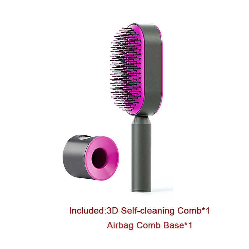 Women's Self-Cleaning Hairbrush