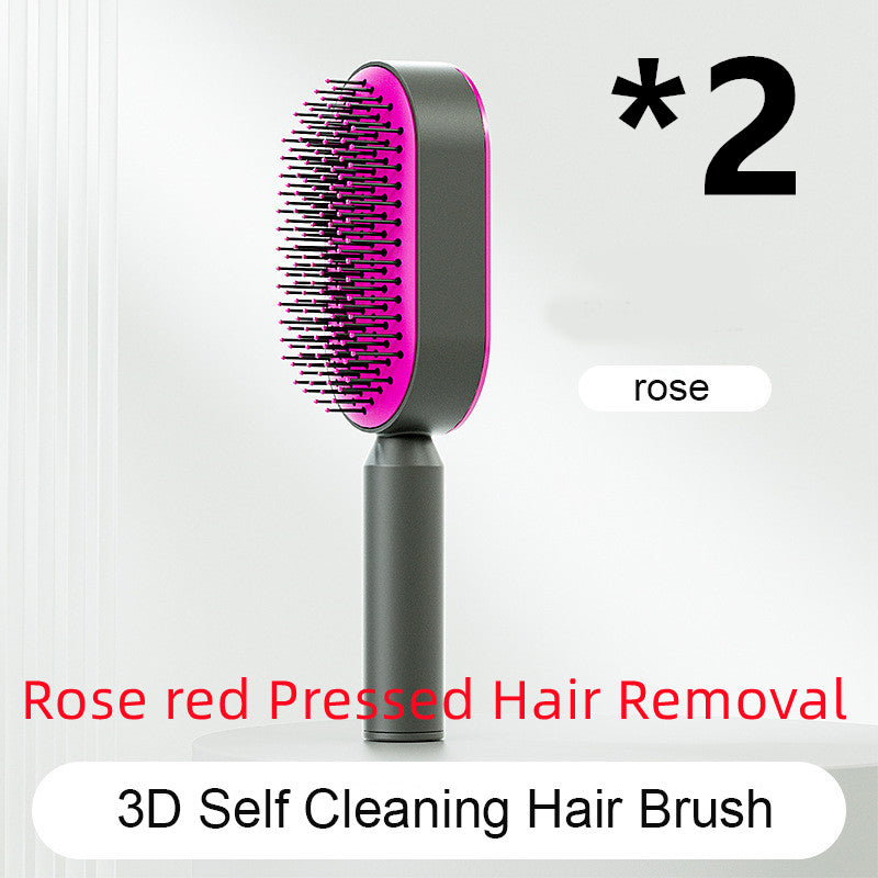 Women's Self-Cleaning Hairbrush