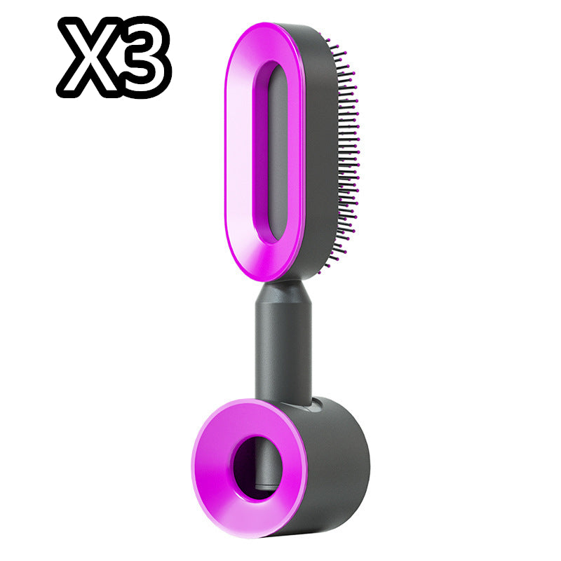 Women's Self-Cleaning Hairbrush