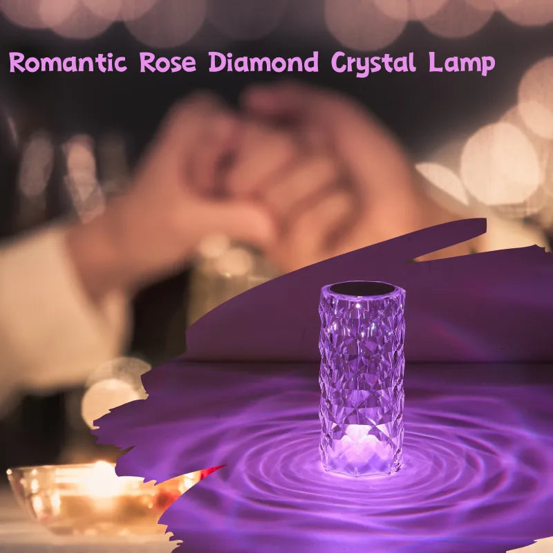 Crystal Diamond LED Lamp | 16 Colors