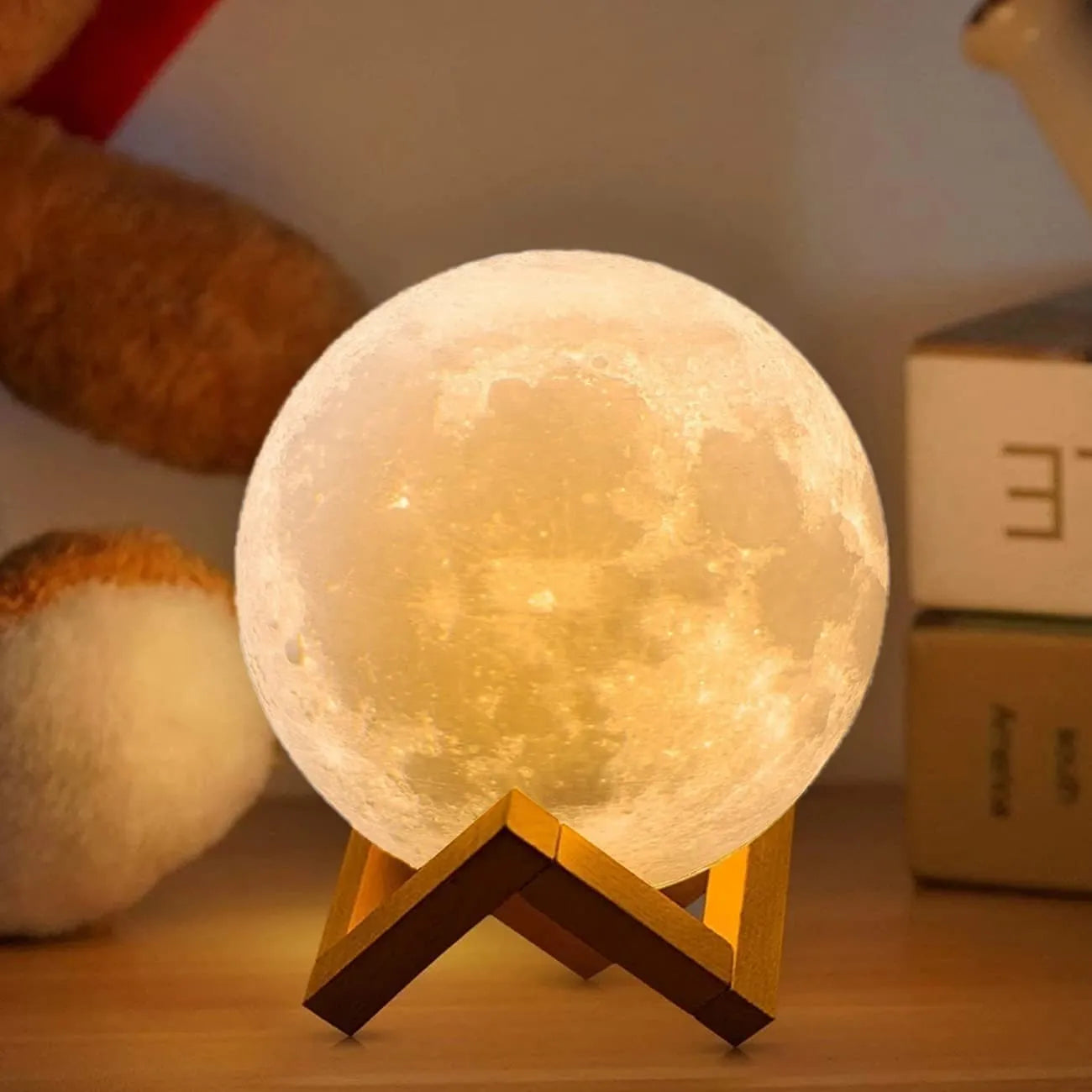 Rechargeable 3D Moon Lamp