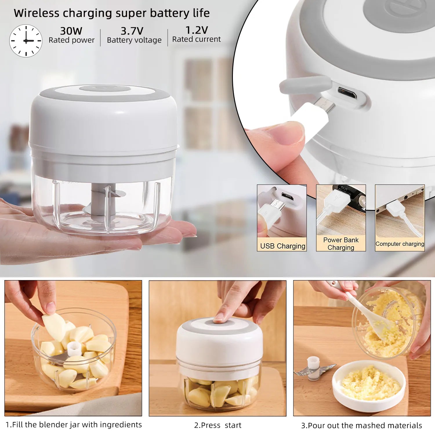 Electric Kitchen Food Chopper