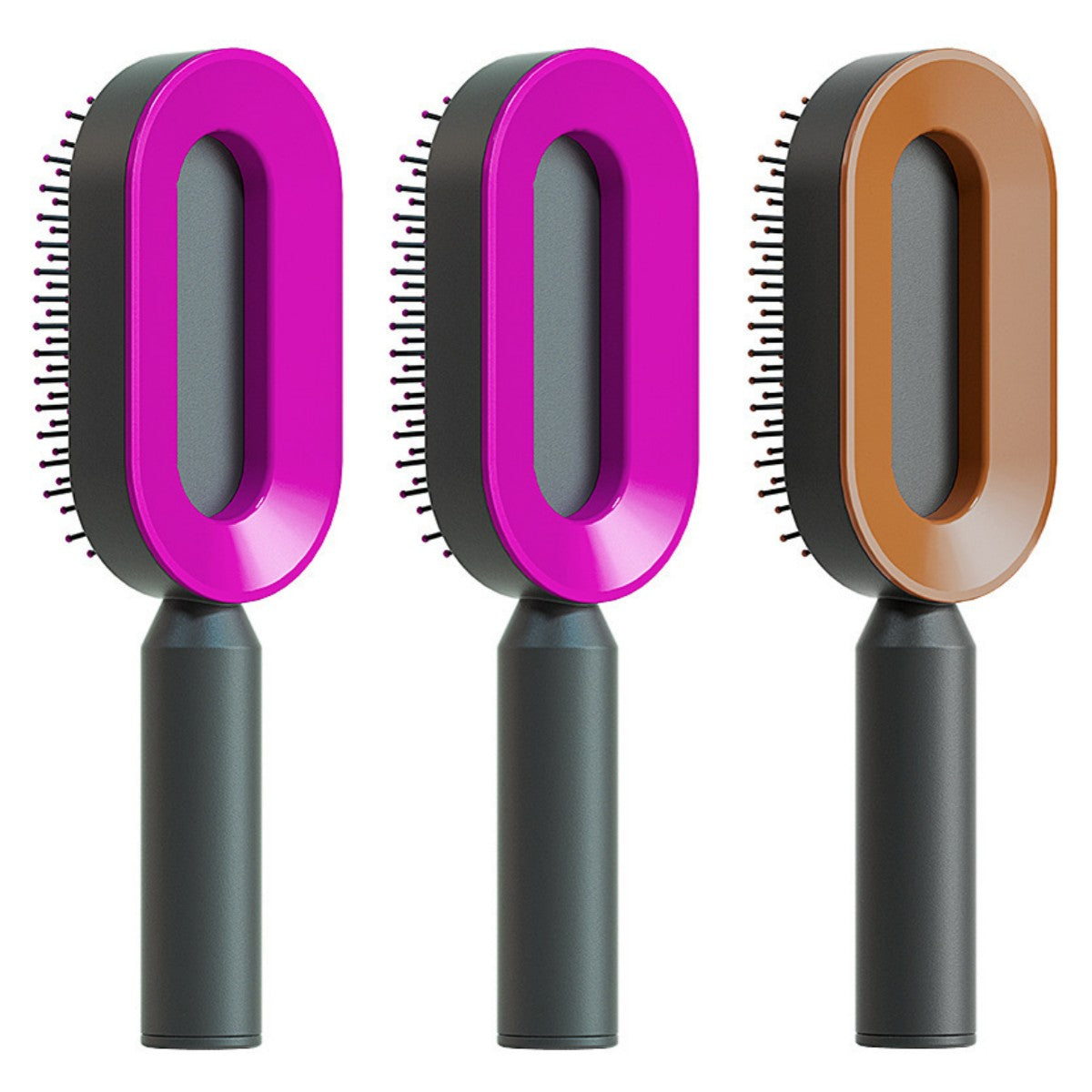 Women's Self-Cleaning Hairbrush