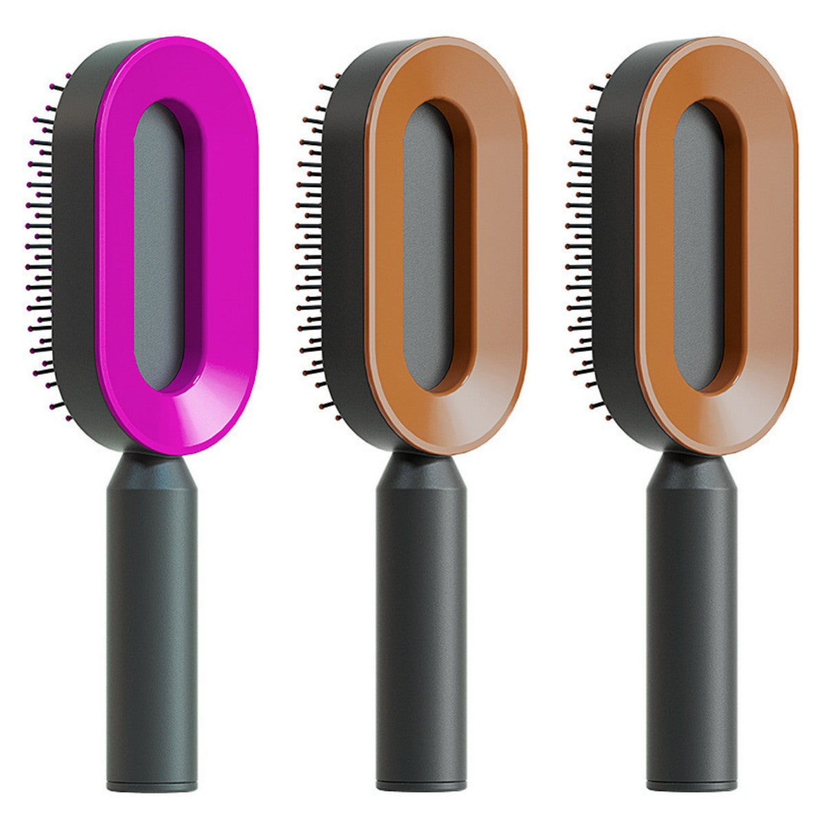 Women's Self-Cleaning Hairbrush