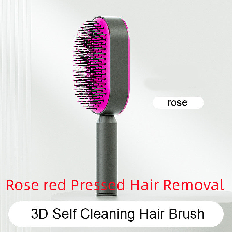 Women's Self-Cleaning Hairbrush